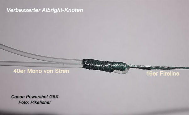 Verbesserter Albright-Knoten.